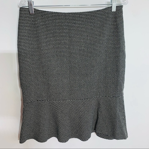 Jess Basic Wool Blend Skirt Suit classic black & White academia preppy 8 - Picture 6 of 11